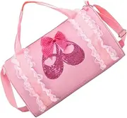 minkissy Dance Storage Back Capacity Gym Bag for Dance Shoes Sports Clothing Shoulder Straps Lightweight Stylish Design Present