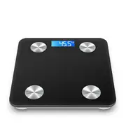 Wireless Digital Bathroom Body Fat Scale Bluetooth Scales Weight BMI Water - Black