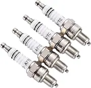 GOOFIT A7TC Spark Plug for GY6 49cc-50cc ATVs Scooter Pit Dirt Pocket Racing Bike Moped Go Kart Quad 4 Wheeler Buggy Pit Bike SSR Pack of 4