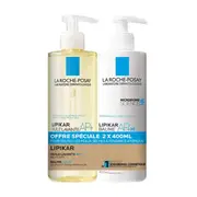 [la Roche Posay] La Roche-Posay Lipikar Cleansing Oil AP+ and Lipid-Replenishing Balm AP+M 2x400ml