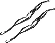 PAMINGONO 2pcs Rubber Band Strap Belt Motorcycle Tie Down Straps Motorcycle Helmet Rope Bungee Cords Elastic Band with Hook Helmet Accessories Bungee Cords with Carabiner Hooks Rubber Black