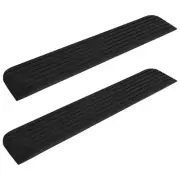 Threshold Ramps 2 Pcs Non-Slip Rubber Curb Access Ramp For Wheelchair Scooter