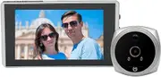 4.5 Inch 1080P Digital Door Viewer Smart Home Peephole Doorbell Camera PIR Motion Detection Night Vision Video Doorbell(Black Kit)