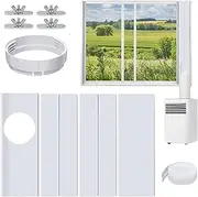 AC Window Seal Kit, 4pcs/Set Adjustable Portable AC Window Vent Kit for 5.9" & 5.1" Dia. Exhaust Hose, Plastic Air Conditioner Seal for Home and Office Use
