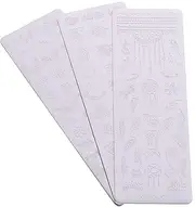 Baluue 3pcs Manicure Stencil for Festival Nail Art DIY Stamping Plates for Women Create Glamorous Nail Designs at Home with Unique Patterns