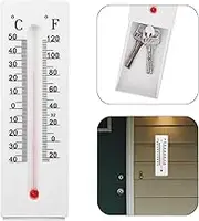 Key Hider Outside, Decorative Thermometer Key Box Holder to Hide Spare Key Diversion Compartment Secret Hiding Containers Concealer for Coins, Money