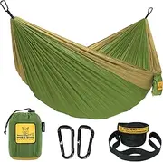 Wise Owl Outfitters Hammock Camping Double & Single with Tree Straps - USA Based Hammocks Brand Gear, Indoor Outdoor Backpacking Survival & Travel, Portable