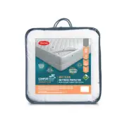Tontine Comfortech White Anti Stain Mattress Protector Home Bedding Double Bed