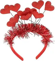 [COSMEVIVI] Headband For Valentine's Day Valentines Hairband Red Valentines Day Hair Accessory Romantic Headdress Felt Cloth