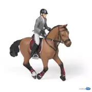 NEW PAPO 51561 Competition Horse with Rider Figurine Set RETIRED