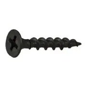 6 x 1" Black Phosphate Steel Coarse Thread Phillips Bugle Head Drywall Screws