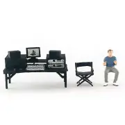 GB 1:64 Painted Figure Model ature Resin Diorama Director Backstage Set G
