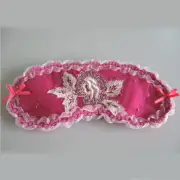 Sleep Mask Eye Mask Blindfold Millesia Diamond Lace Pink