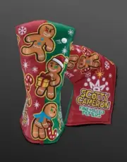 Scotty Cameron 2024 Christmas Gingerbread Man Blade Putter Headcover Cover NEW