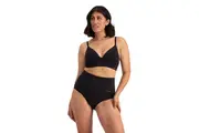 Womens Jockey Skimmies Hi Full Brief Underwear Undies Briefs Black