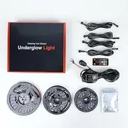 Car Underglow Lights, Bluetooth Dream Color Chasing Strip Kit, 6 PCS Waterproof Exterior Car Lights with APP Control, 12V 300 LEDs Underbody Lights for All Cars