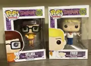 Lot (2) Funko POP! Animation: Scooby-Doo! - #151 Velma & #153 Fred Vaulted NIB