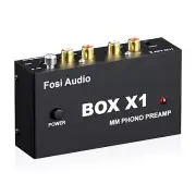 Fosi Audio BOX X1 Phono Preamp MM Turntable Amp 3.5mm RCA Output 12V Power Japan