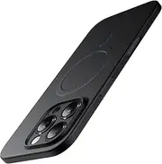 JETech Magnetic Ultra Slim Case for iPhone 16 Pro Max 6.9 Inch Compatible with MagSafe, Camera Lens Full Protection, Lightweight Matte Finish PP Hard Minimalist Cover (Black)