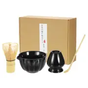 Matcha Set Matcha Bowl Match Whisk Matcha Scoop | Matcha Whisk Stand, Black