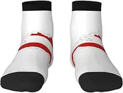 [EdWal] Austrian Flag Map print Men's Moisture Control Crew Socks Socks For Men and Women Gifts For Golf, Hunting, Camping