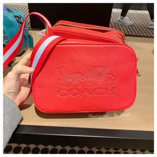 美國正品🇺🇸 Coach 限量 馬車Logo 皮革 雙層 相機包