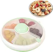 Rotating Snack Box - Snack Container Box, Multifunctional Food Storage Container | Leakproof Rotating Food Storage, Rotating Multifunctional Food Box, Snack Spinner with Lid for Snacks, Fruits