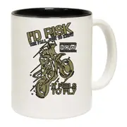 Motorbike Id Risk The Fall Just To Know How It Feels To Fly Mug Cup
