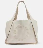 [Stella McCartney] Stella McCartney Embroidered tote bag One Size beige