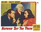 Nothing But The Truth Lobby Card Bob Hope Paulette Goddard G - 1941 Movie Photo