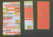 #2511 CHRISTMAS SCRAPBOOK PAGE MAT SET CARD MAKING EPHEMERA JUNK JOURNAL - TONYA