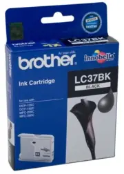 Genuine Brother LC-37BK BLACK Ink For DCP 135C 150C MFC 260C 235C - 350 Pages