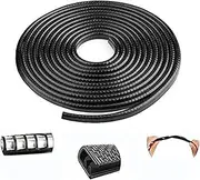 Car Door Edge Guards Strip U Shape Flexible Car Door Protector Rubber Anti-Collision Rubber Trim Seal Lining Protect from Chips,Scratches Fits for Most Universal Vehicle(Black 32Ft)