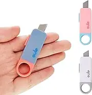 3 Pcs Mini Key Utility Knives Box Cutter Keychain Package Opener Portable Retractable Letter Opener for Cutting Tape Envelopes Plastic Bags Express Unpacking Manual Cutting Paper in the Office Shool