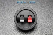 (1) CIRCLE SPEAKER JACK TERMINAL CUP COMPRESSION SUBWOOFER BOX SUB TCRC