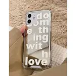 LETTER PATTERN MIRROR PHONE CASE