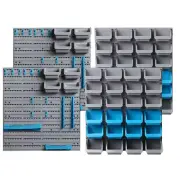 NNEDSZ 88 Parts Wall-Mounted Storage Bin Rack Tool Garage Shelving Organiser Box