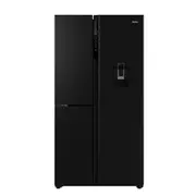 Haier 575 Litre S+ 3 Door Refrigerator Freezer with Water Dispenser - Black