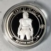 Star Wars The Mandalorian Bo-Katan Kryze Silver Plated Coin with case