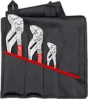 Knipex 00 19 55 S7 Hard-Wearing Plier Wrench with Multi Grips 3 Pieces Set