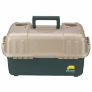 Plano 6-Tray Hip Roof Large Tackle Storage Box, Green/Sand