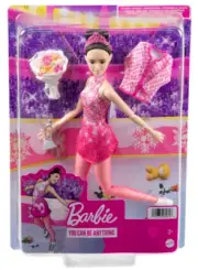 BARBIE Ice Skater YOU CAN BE ANYTHING Doll w Outfit, Skates, Trophy, Flowers NEW