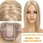 Clip In 100% Real Human Hair Topper Hairpiece Toupee Extensions with Bangs Thick
