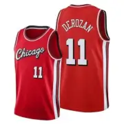 Demar Derozan #11 Bulls Men's Red On Court Replica Jersey