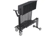 Hercules Pull Trolley Cart Musical Instrument Holder Storage for Music Stands BK