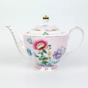 Grace Teaware Pink Floral Garden Teapot