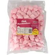 Pink Marshmallow Logs (800g Bag)