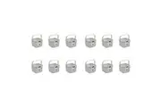 12PK Boxsweden Mesh Plastic Basket Wood Handle Small 20x20x15cm Assorted