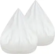 2PCS Pack Inner Liners for Bean Bag Chair，Removable Lazy Sofa Inner Liner，Easy Cleaning Replacement Sofa Inner Liner，Zipper Opening Bean Bag Liner No Filler (80x90cm)