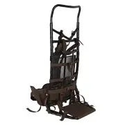External Aluminum Frame Hiking Backpacks, Brown, 35.8 x 6.7 x 15.7